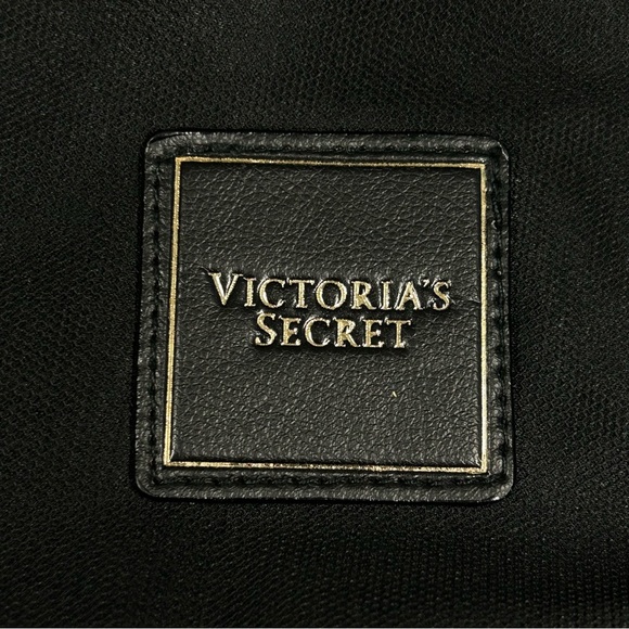 Victorias Secret VS Tote Shoulder Bag Size M Snap Flowers Tulle Pink Black NWT - Picture 11 of 13